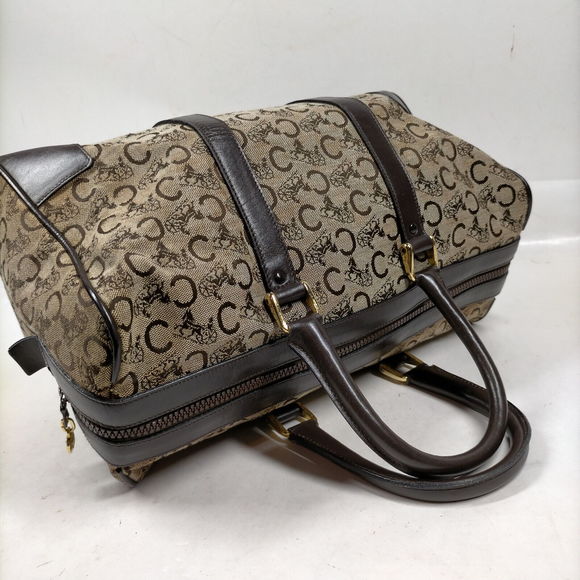 Celine Hand Bag Brown Canvas #72189C76 - Picture 4 of 9